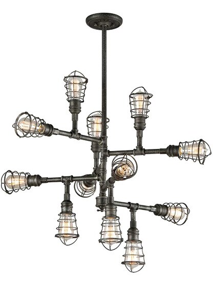 Conduit 12-Light Chandelier.
